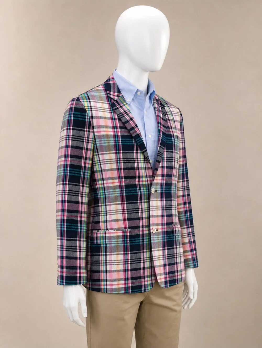 Tommy Hilfiger Plaid Blazer Jacket Youth Boys Size 18 Big Kid New Without Tags